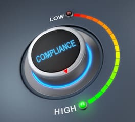 Compliance meter with high to low signs