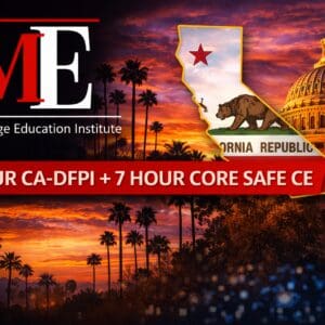 August 13, 2026 – 8 Hour SAFE CE (1 Hour CA-DFPI + 7 Hour CORE) – Webinar