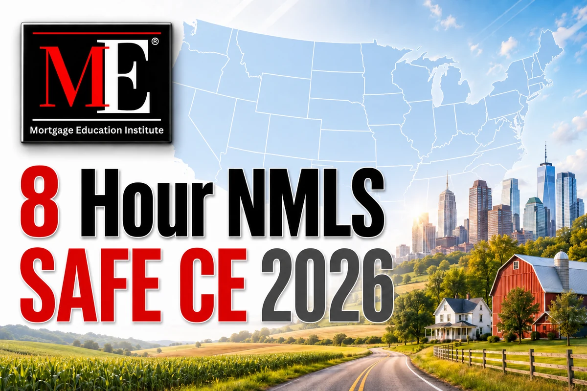 8 Hour NMLS SAFE CE 2026 Image