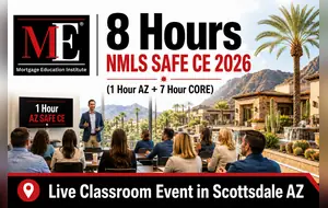 8 Hour Arizona NMLS Continuing Education classroom in Scottsdale